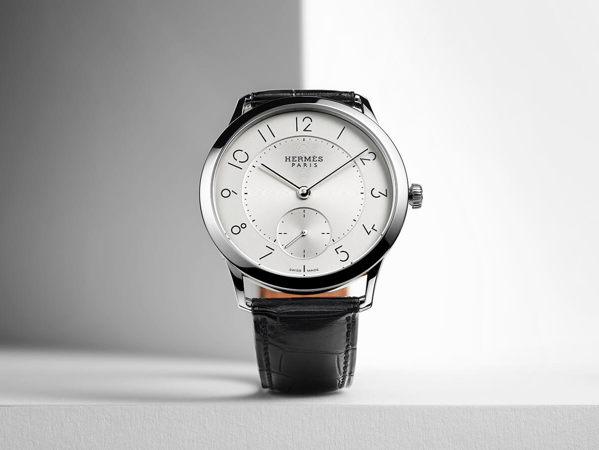 Slim d Herm s horloge ultieme elegantie Juwelier Bosmans te Aalst